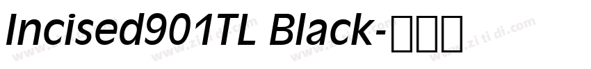 Incised901TL Black字体转换